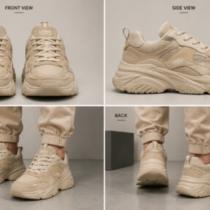Sand Beige Chunky Sneakers