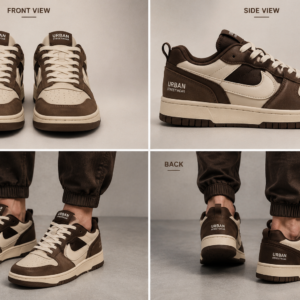 Mocha Brown Streetwear Sneakers
