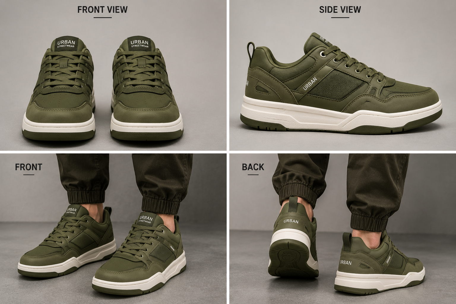 Olive Green Urban Sneakers
